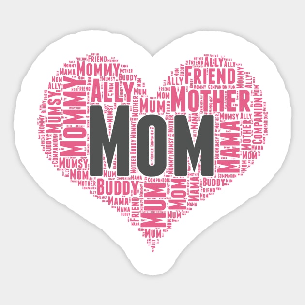 Mom Heart Sticker by BrillianD